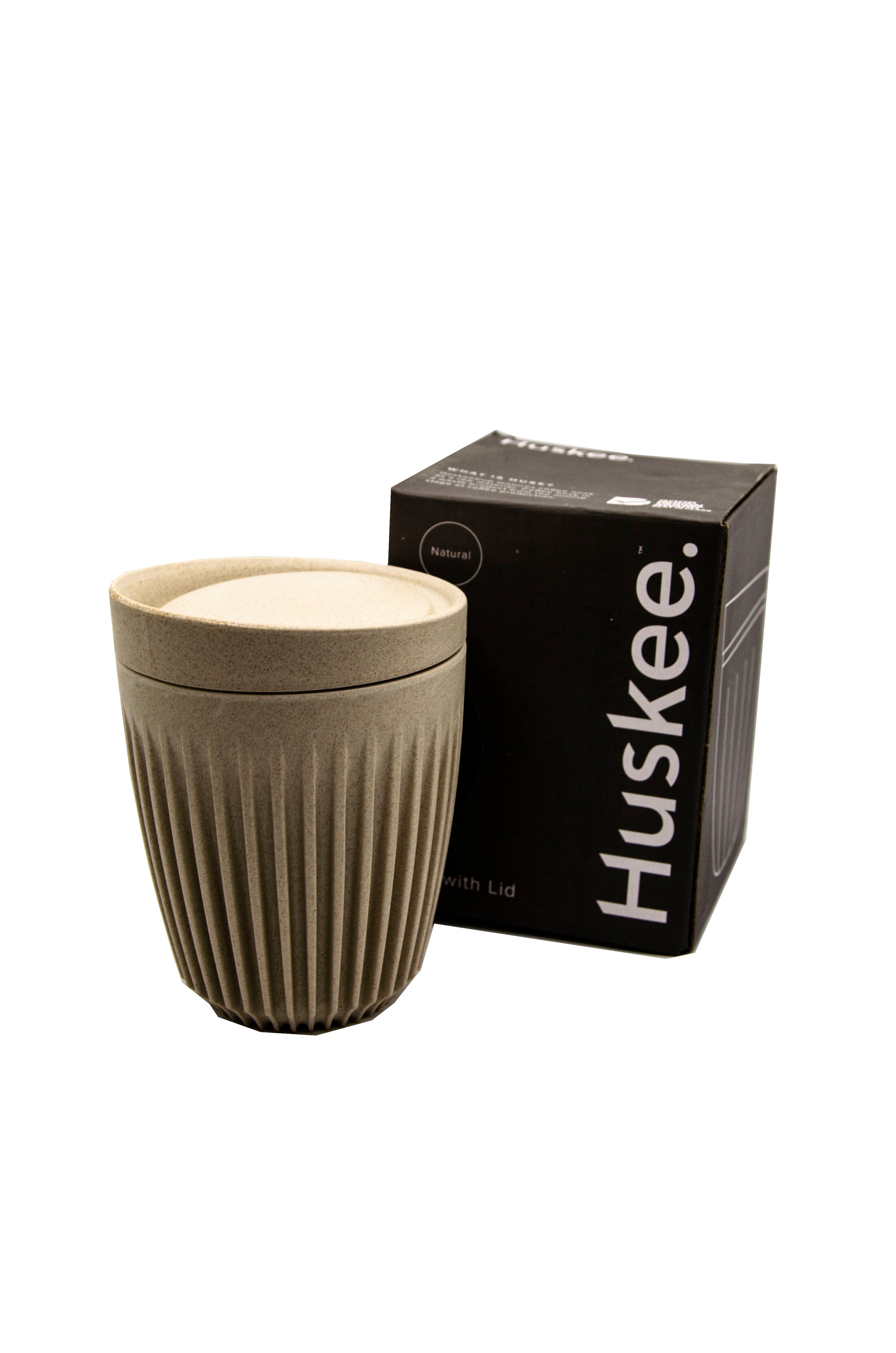 HUSKEE Natural Travel Cup White